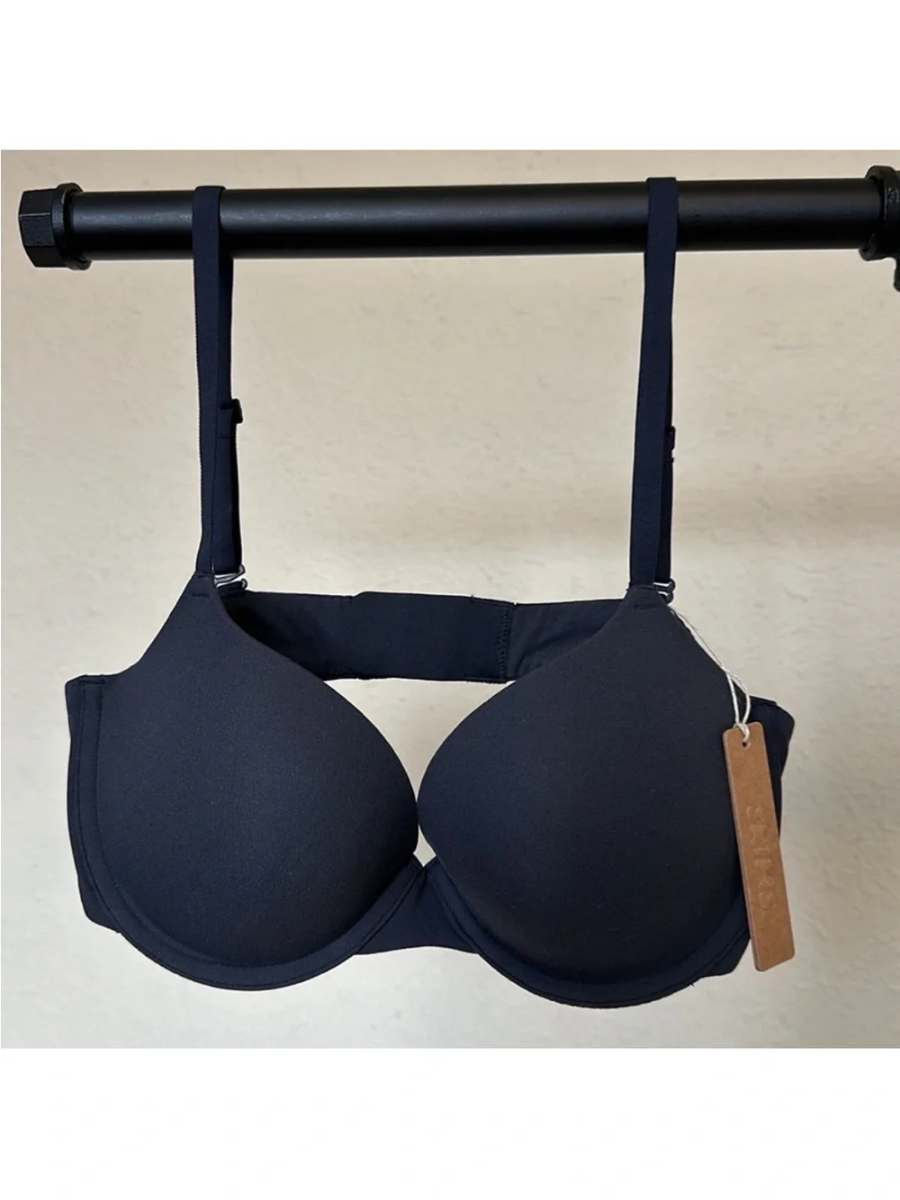 NWT SKIMS Fits Everybody Demi T-Shirt Bra BR-UWR- 2294 ONYX size 36DD